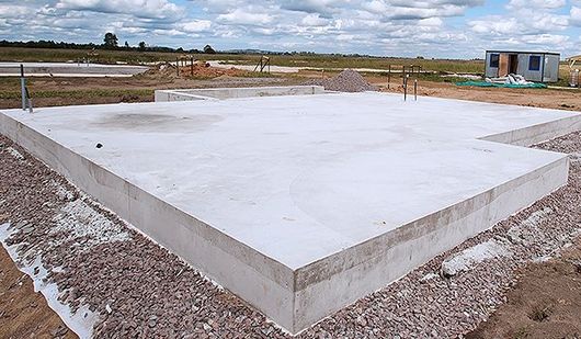 Residential concrete foundation