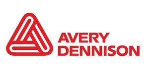 Avery Dennison red logo and wordmark on a white background
