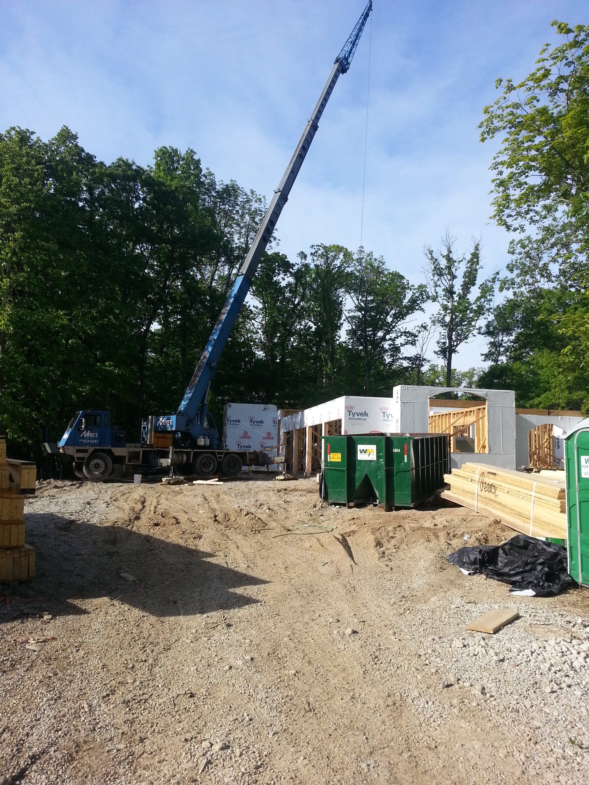 Crane at the construction site