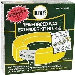 Harvey's Extender Wax Ring With Flange, Light to Dark Brown