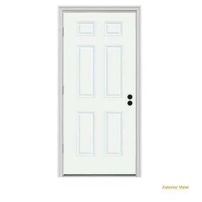 6 Panel Steel Entry Door Unit
