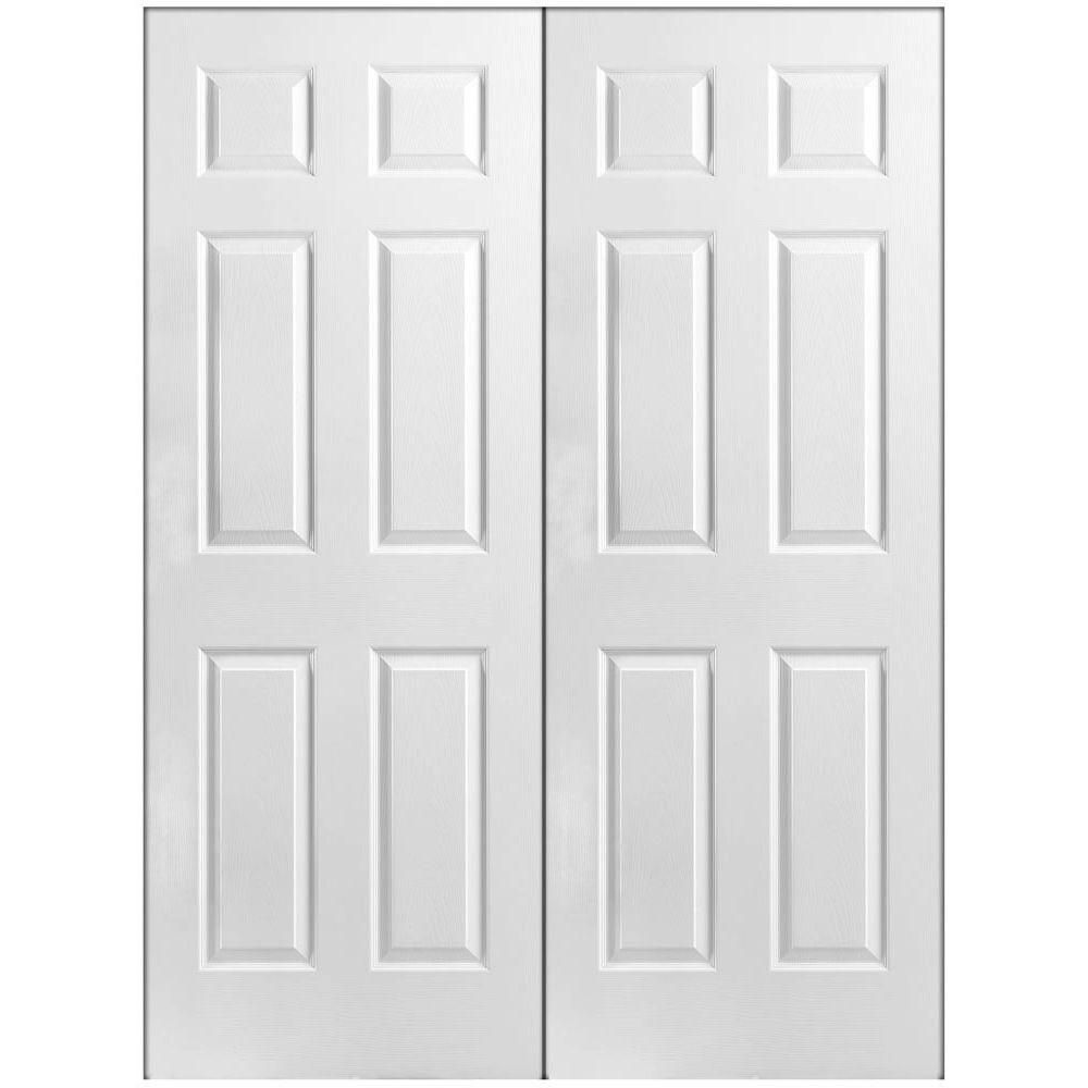 Six Panel Interior Hollow Core Double Door Unit