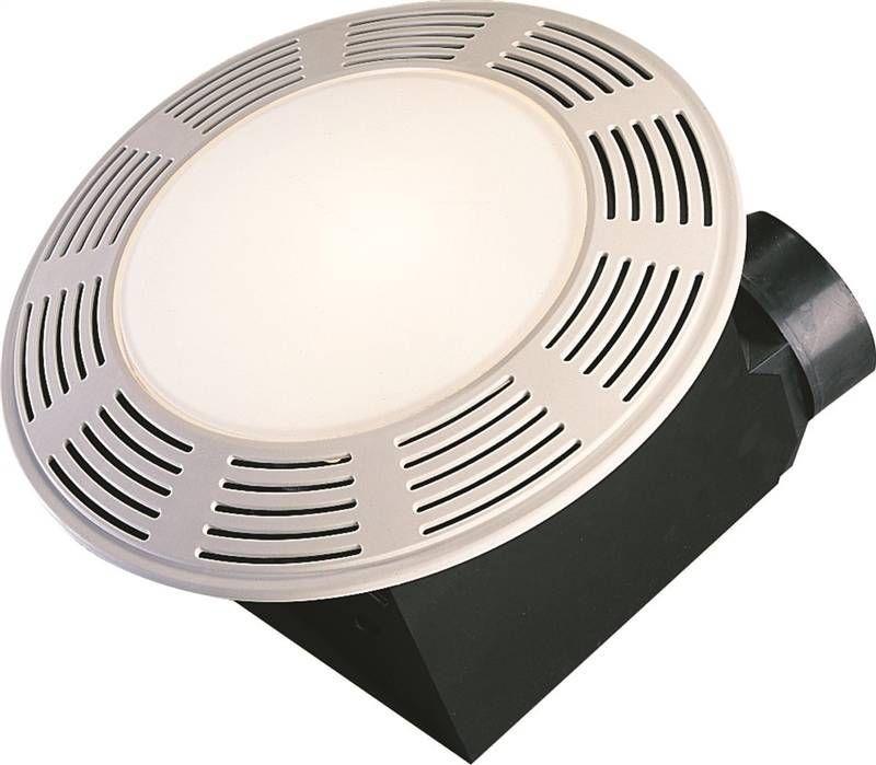 Air King Exhaust Fan, 100 cfm, CFL, Incandescent Lamp, 0.8 A, White
