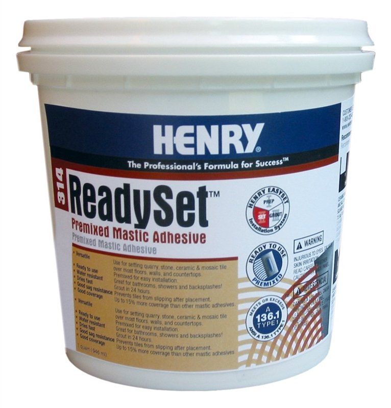 HENRY Mastic Adhesive, 1 qt Container