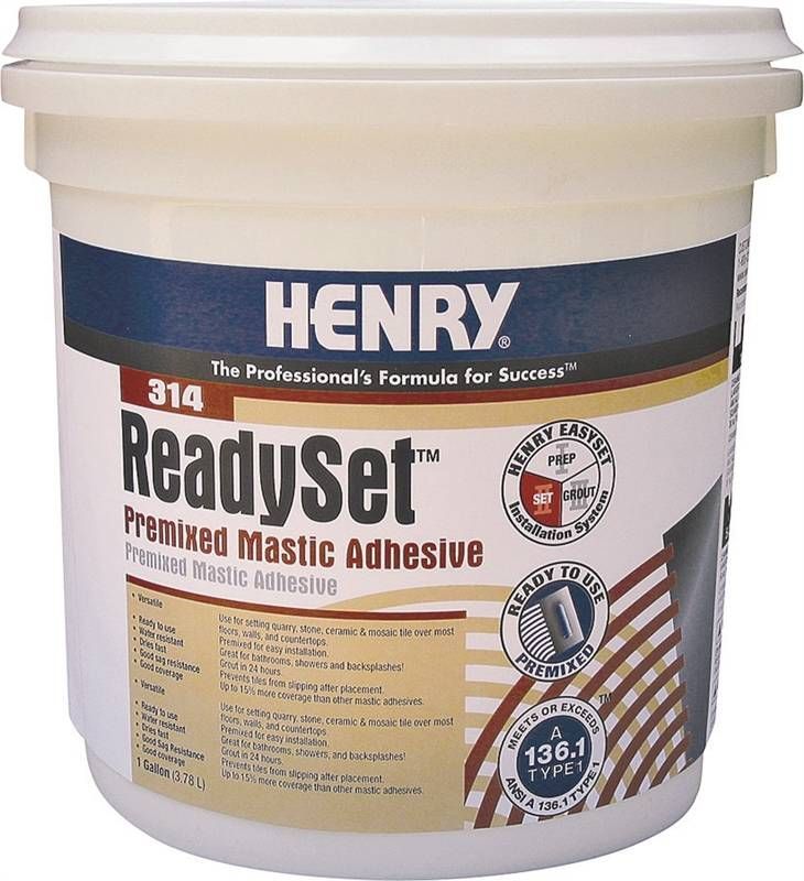 HENRY Mastic Adhesive, 1 gal Container