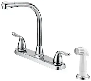 Boston Harbor Kitchen Faucet W/ White Sprayer Chrome