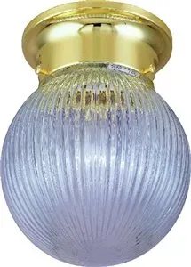 Boston Harbor Dimmable Ceiling Light Fixture, Polished Brass