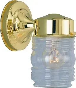 Boston Harbor Dimmable Outdoor Lantern, Polished Brass
