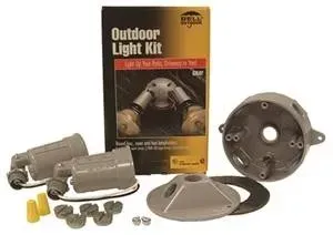 Bell Weatherproof Floodlight Kits, Weatherproof, Gray