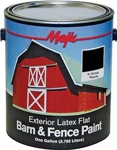 Majic Barn & Fence Latex Flat Black