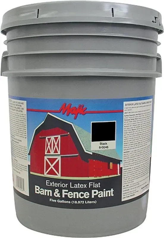 Majic Barn & Fence Latex Flat Black
