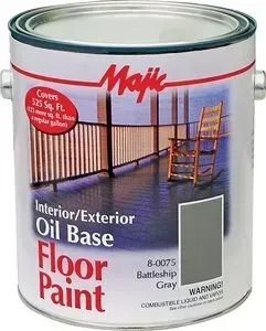 Majic Oil Based Floor Paint Battleship Gray
