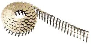 Coil Roofing Nail, 1-1/4 in L