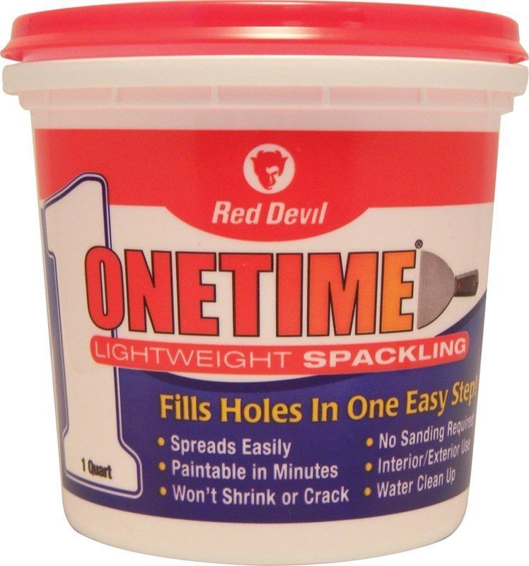 Red Devil Spackling Compound White, 1 Quart Tub