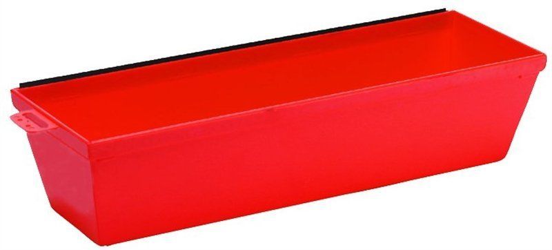 Marshalltown Mud Pan, 13-1/4 in L Bottom, 3 in W Bottom, Plastic
