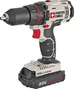 PORTER-CABLE Drill/Driver Kit, 20 V Battery, Lithium-Ion Battery, 1/2 in Chuck