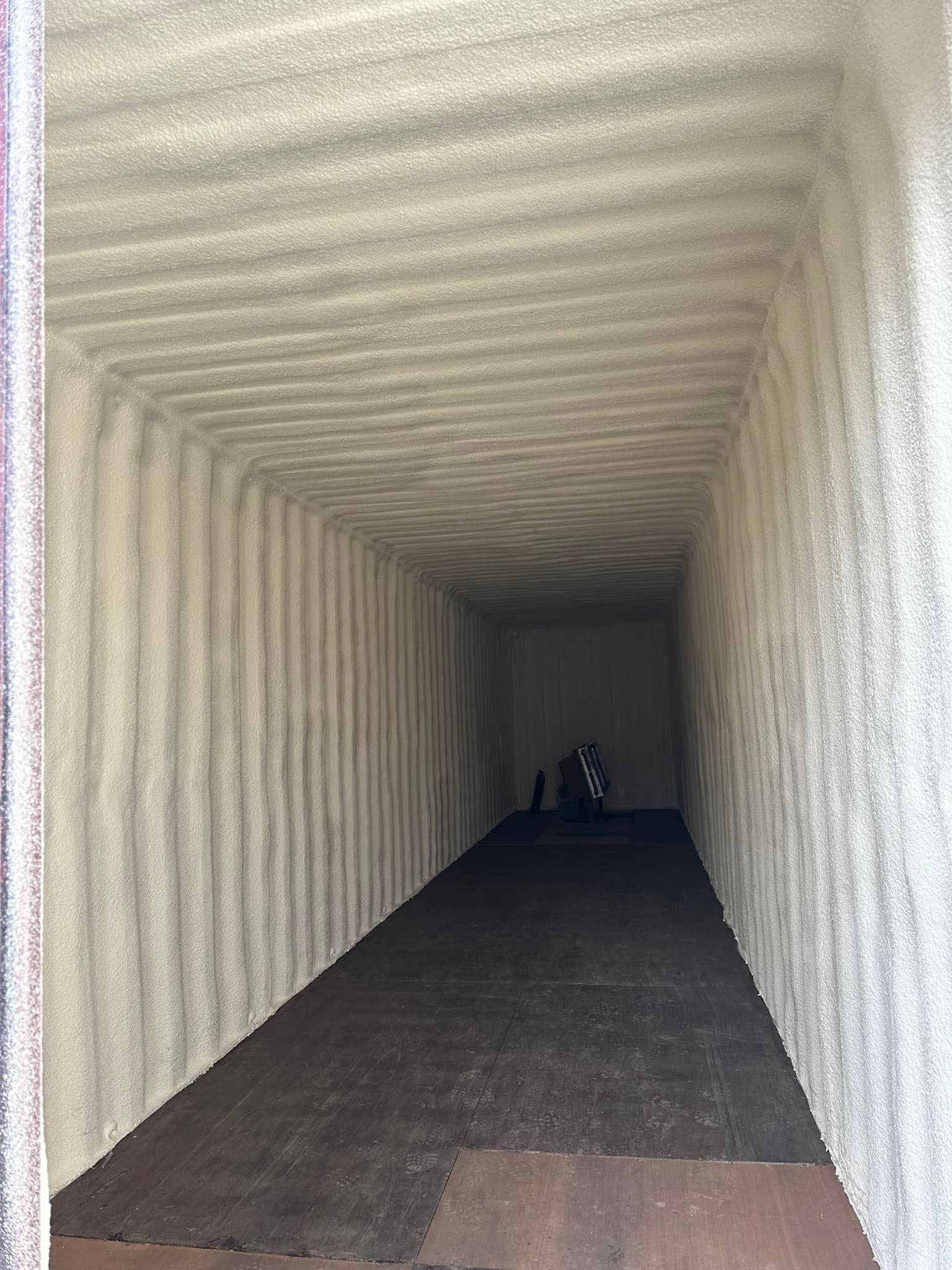 a large room with a lot of foam on the walls and ceiling