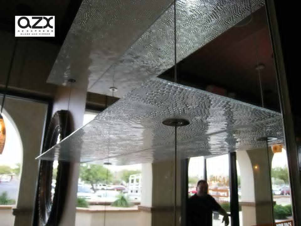 A glass shelf