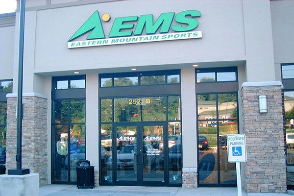 A store front for aems eastern mountain sports