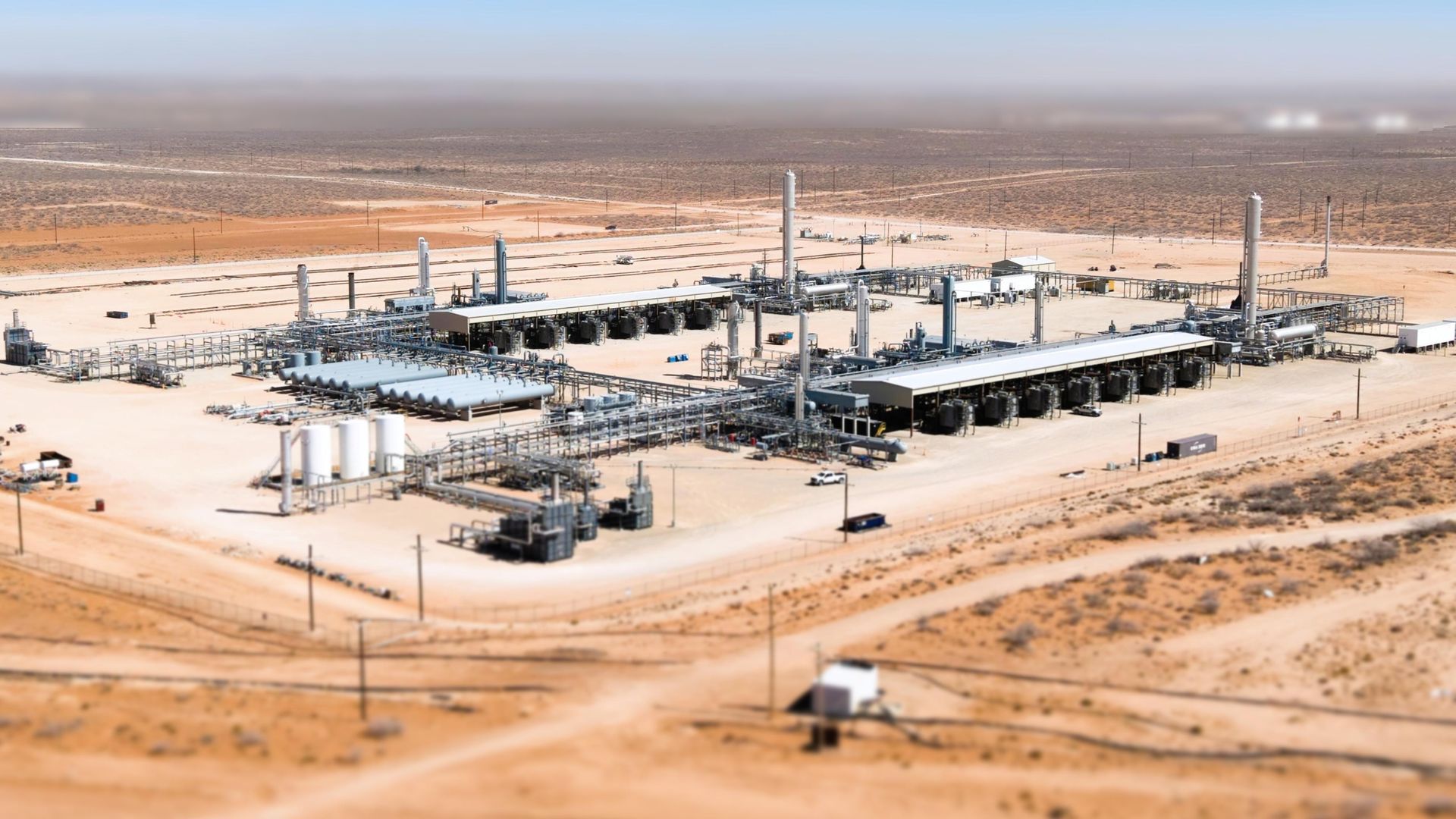 overhead shot of electrical plant