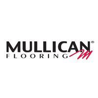 Mullican Flooring logo in black with red italic M on white background