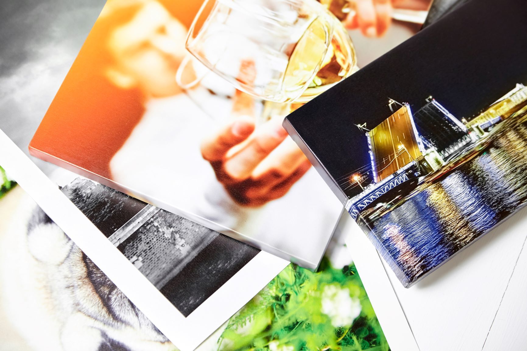 A bunch of pictures are stacked on top of each other