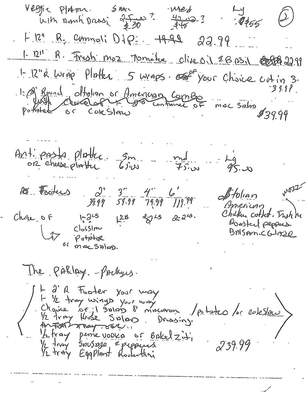 A piece of paper with a lot of writing on it.