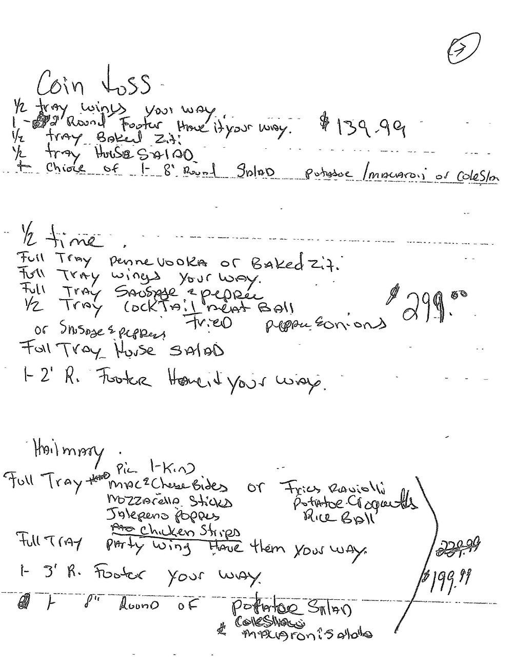 A piece of paper with a lot of writing on it.