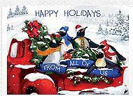 Penguin Posse Holiday Cards
