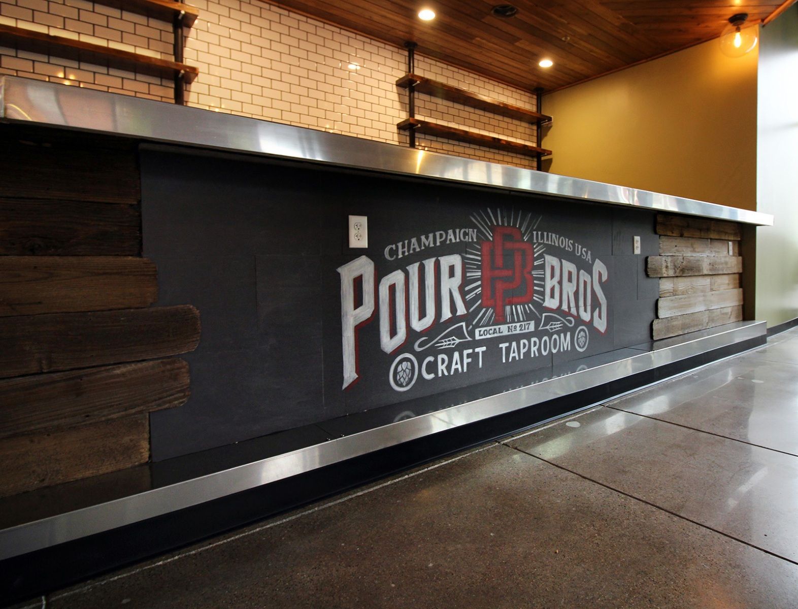 Bar counter with 