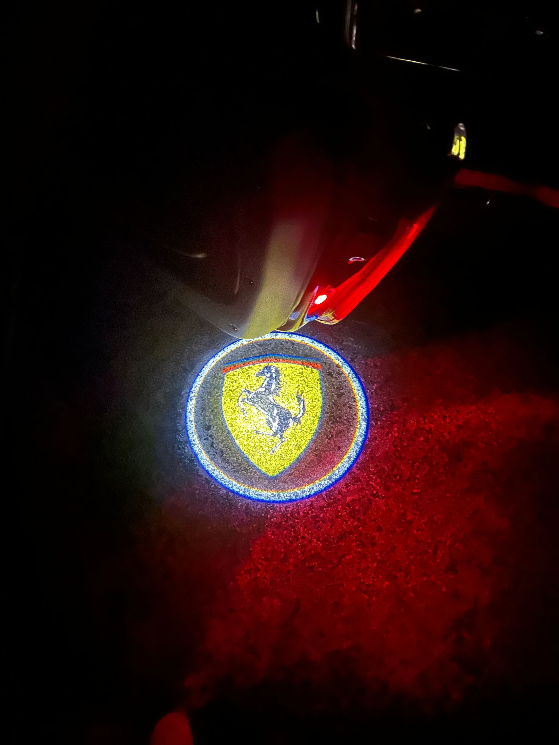 A car with a subwoofer in the back of it.