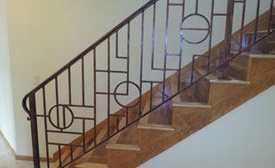 Custom stair railing