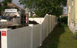 Full Privacy PVC Fence with an S Taper
