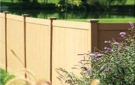 Full Cambium PVC Privacy Fencing