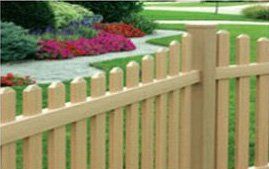 PVC Cabium Picket Fencing