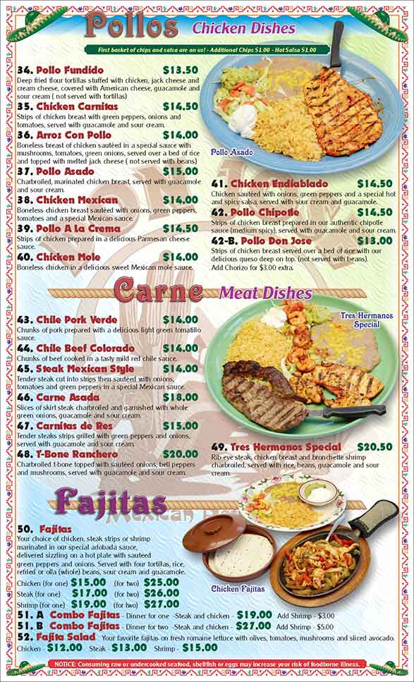 Don Jose Family Mexican Restaurant Full Menu | Decorah, IA