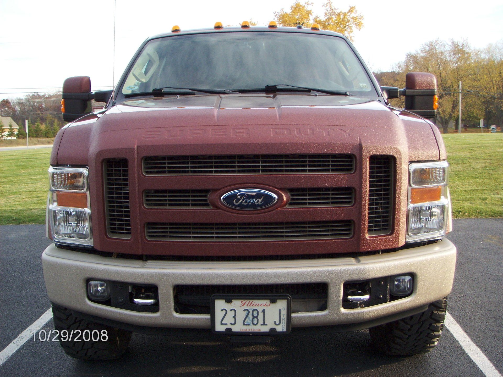 protective coated front end of ford truck