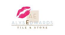 Logo for Alyse Edwards Tile & Stone: pink lips,