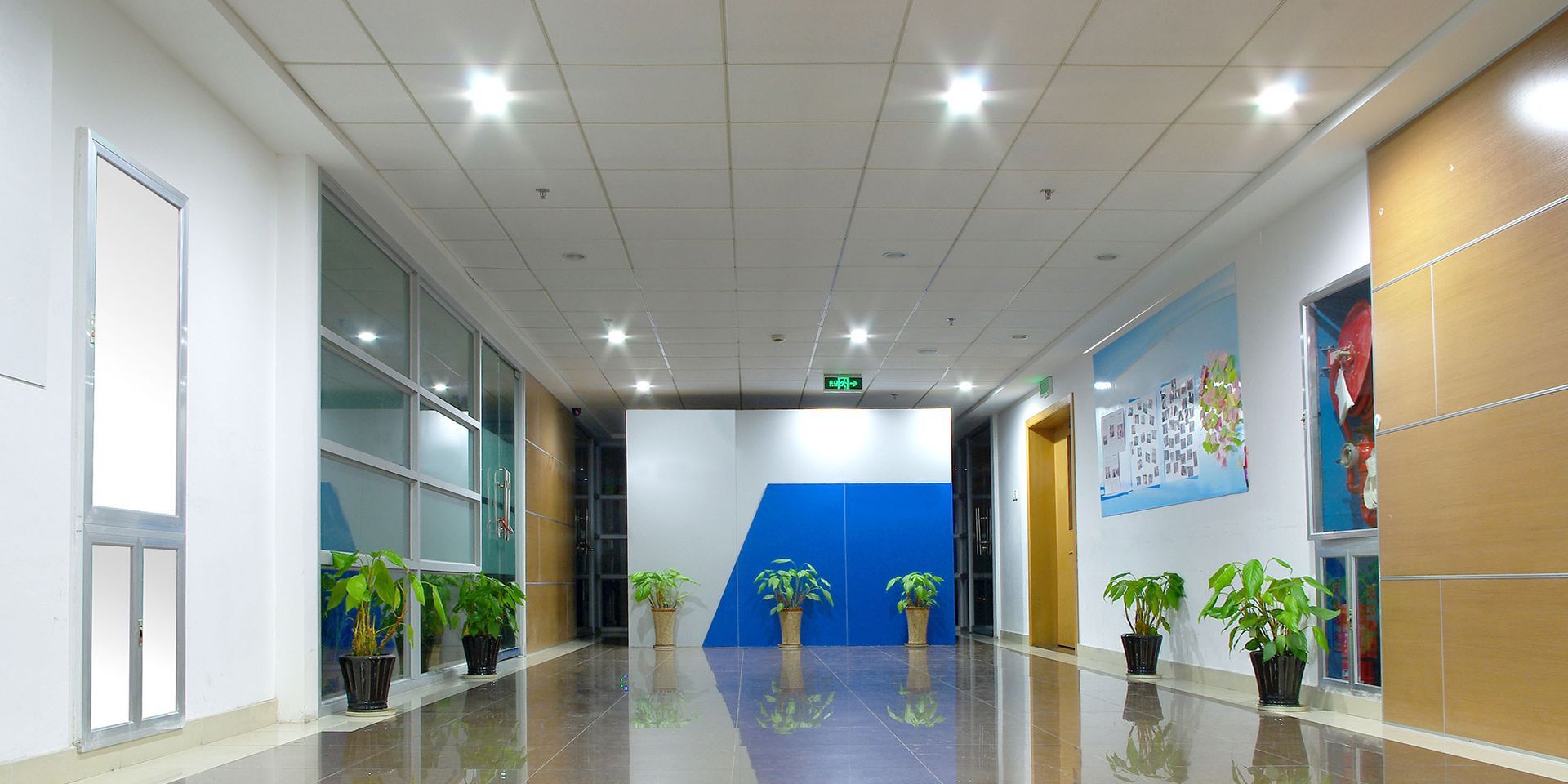 Office lobby lights