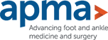 Apma logo with blue and orange text, tagline