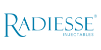 The Radiesse Injectables logo in blue text on a white background.