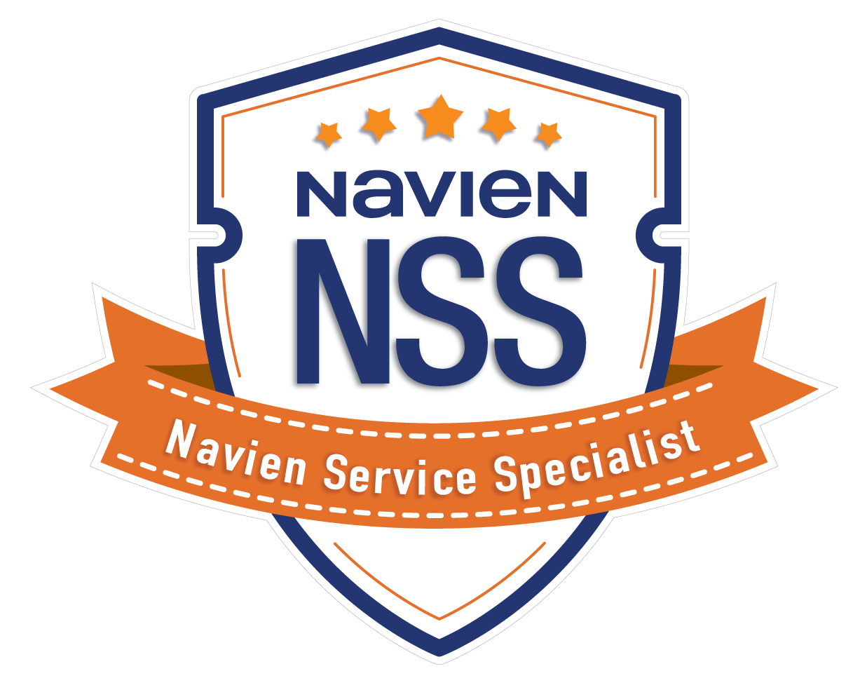 Navien NSS badge with text