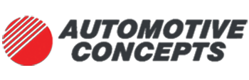 A logo for automotive concepts with a red circle in the middle.