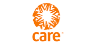 Orange CARE logo with a starburst design above the word 