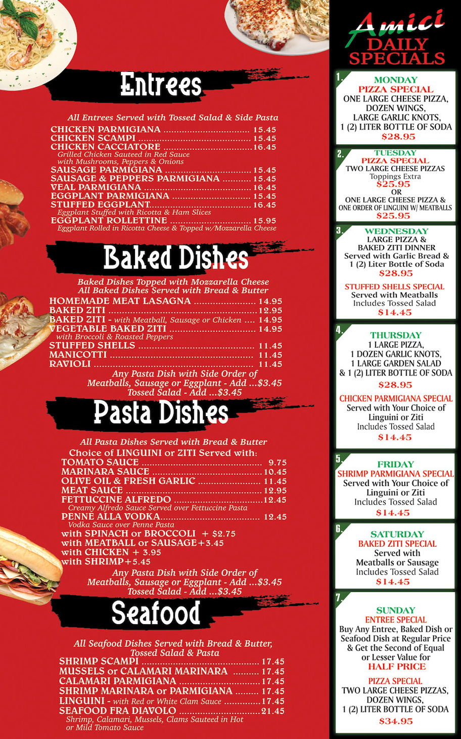 Amici Pizza & Pasta Family Restaurant