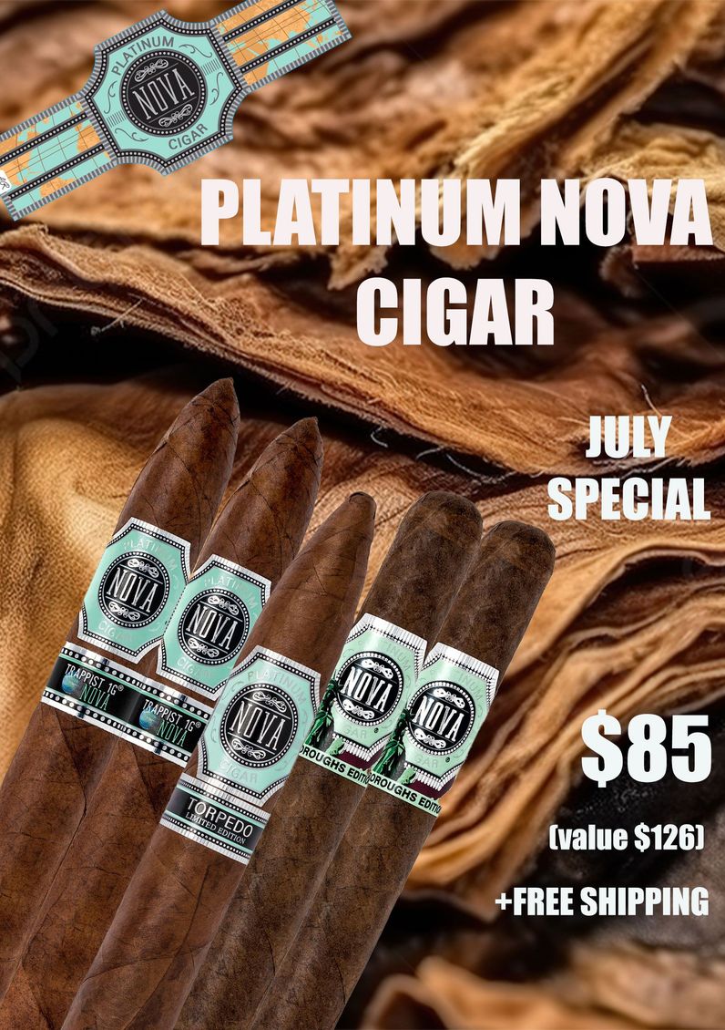A group of cigars sitting on top of a wooden table.
