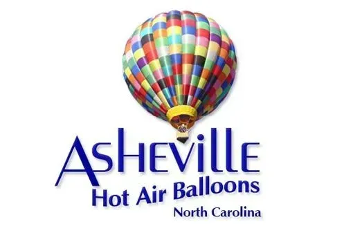 Asheville Hot Air Balloons logo featuring a colorful hot air balloon.