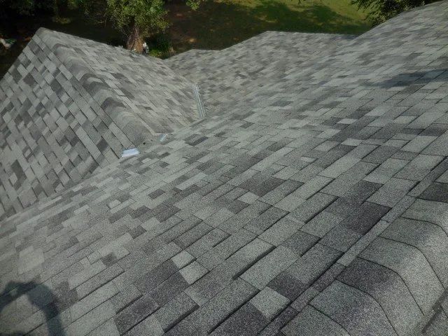 A roof with a lot of shingles on it