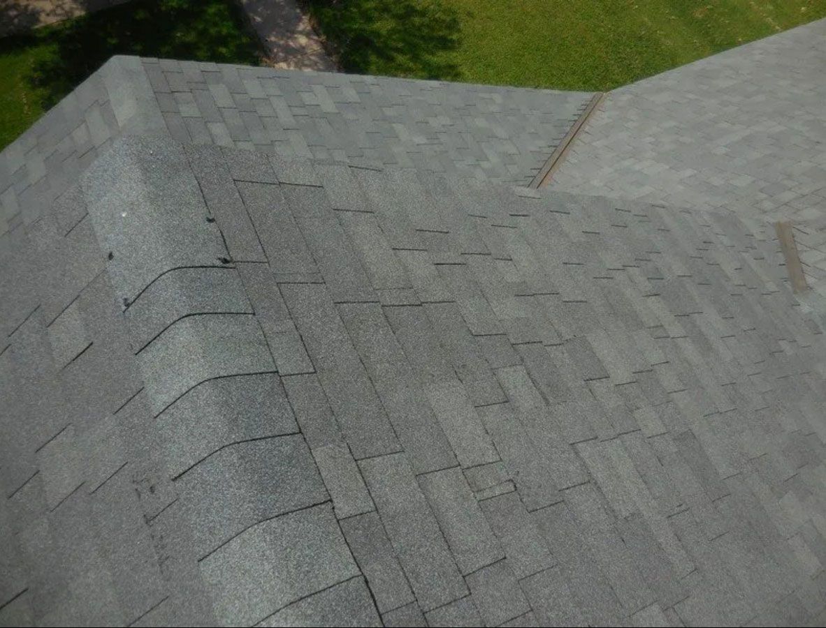 A roof with a lot of shingles on it