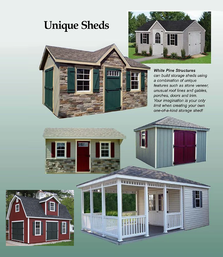 Unique sheds